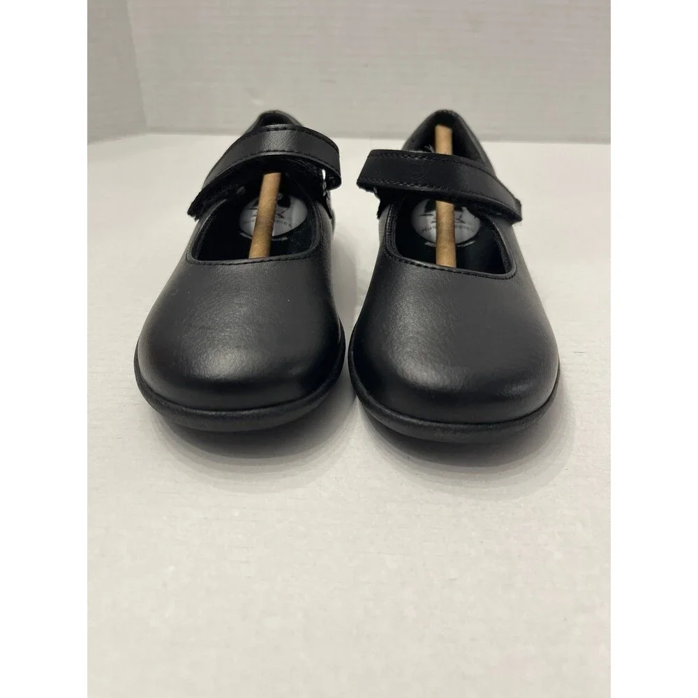 Hush Puppies Kids Lexi Shoes Black Leather Size 9.5 New In Box